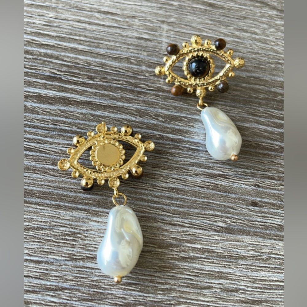 Bohemian evil eye drop A206 - Picture 6 of 6